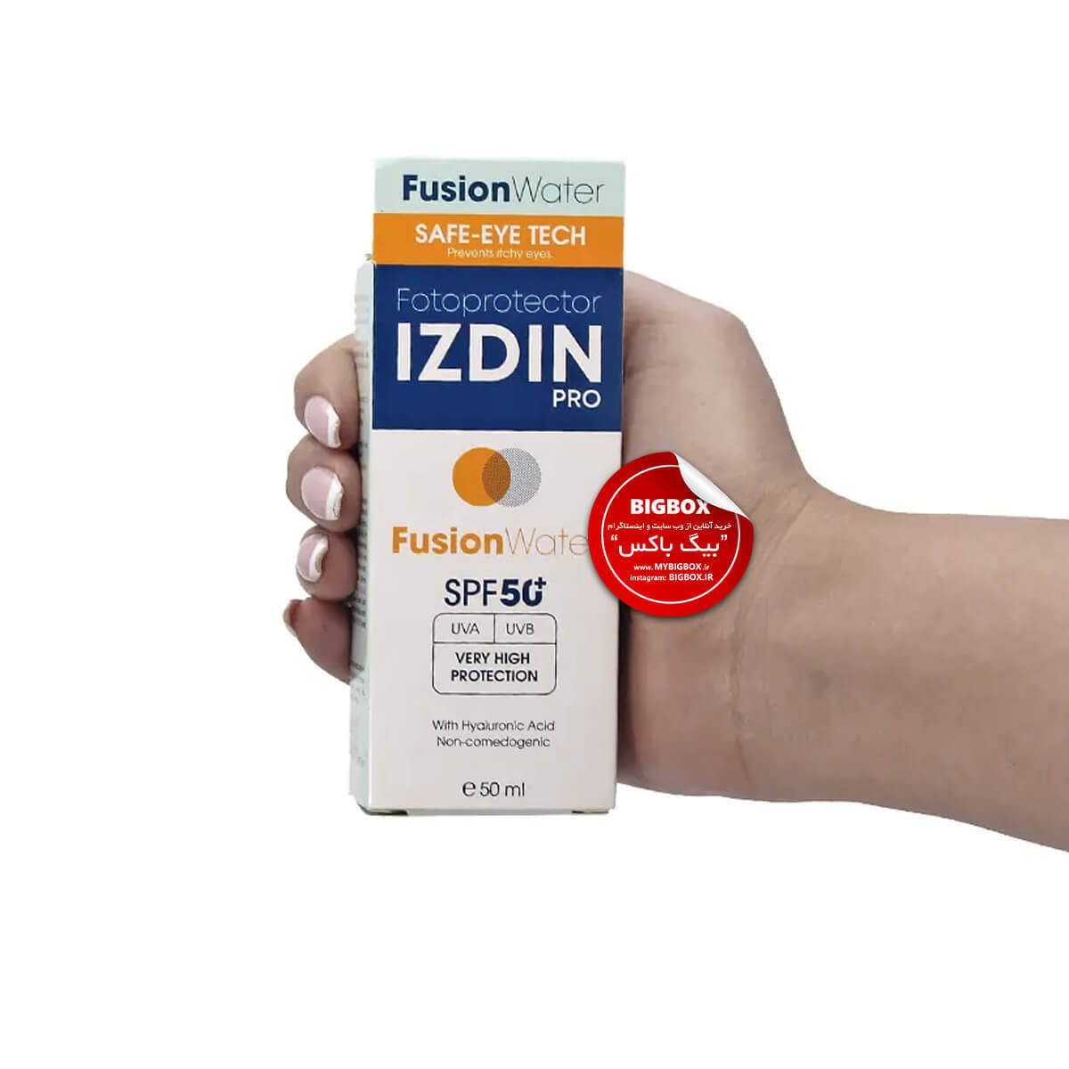 کرم ضد آفتاب فیوژن واتر ایزدین پرو SPF50
