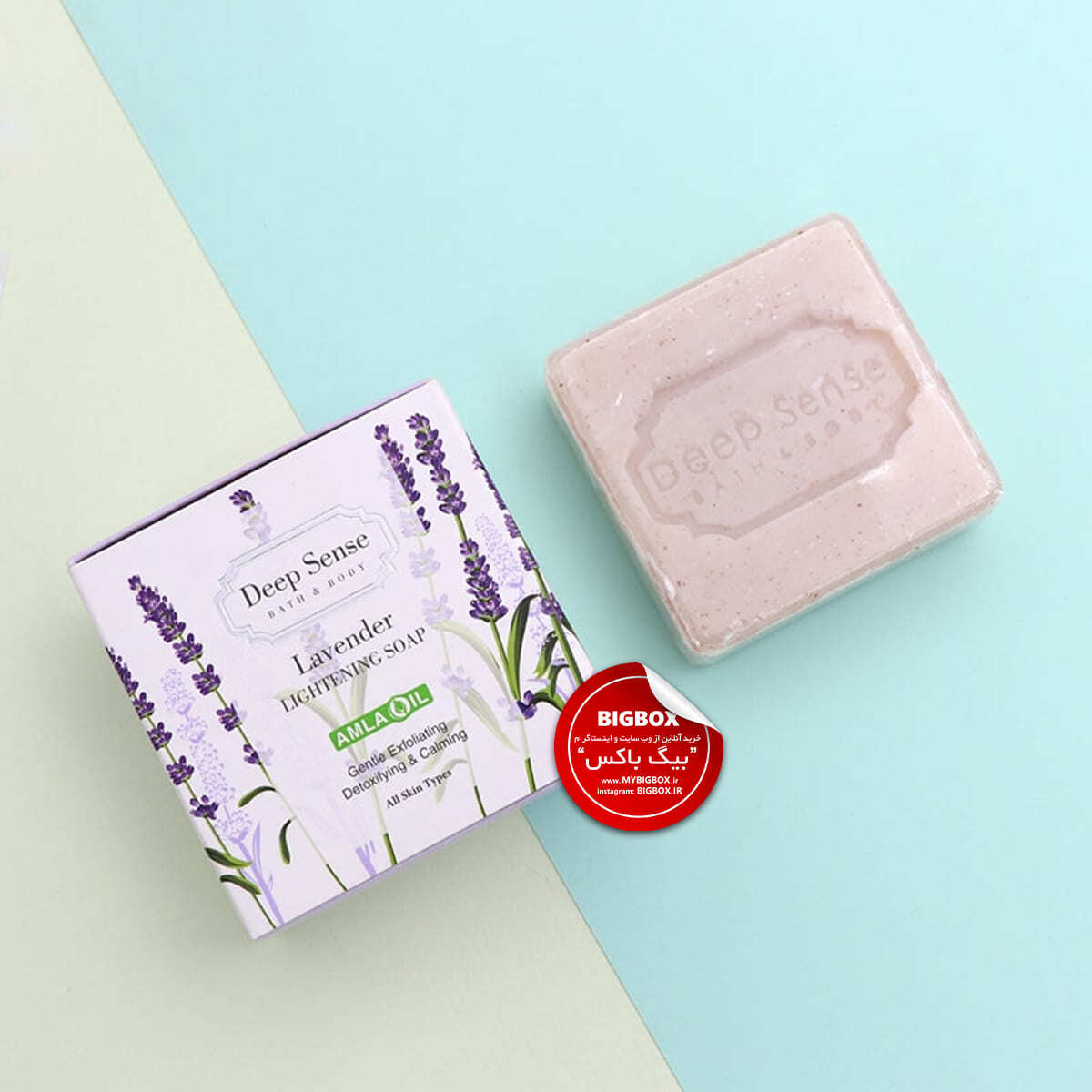  صابون کرمی روشن‌کننده لوندر اسطوخودوس دیپ‌سنس (Deep Sense Lavender Lightening Soap) 