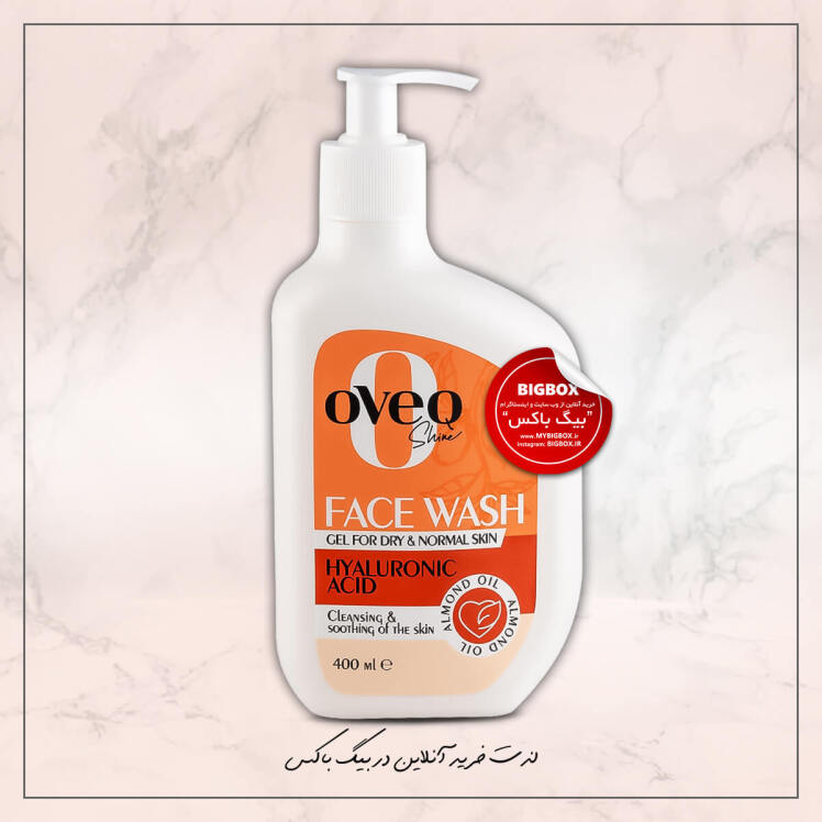 ژل شستشو صورت روغن بادام اوک شاین 400 میلی‌لیتر