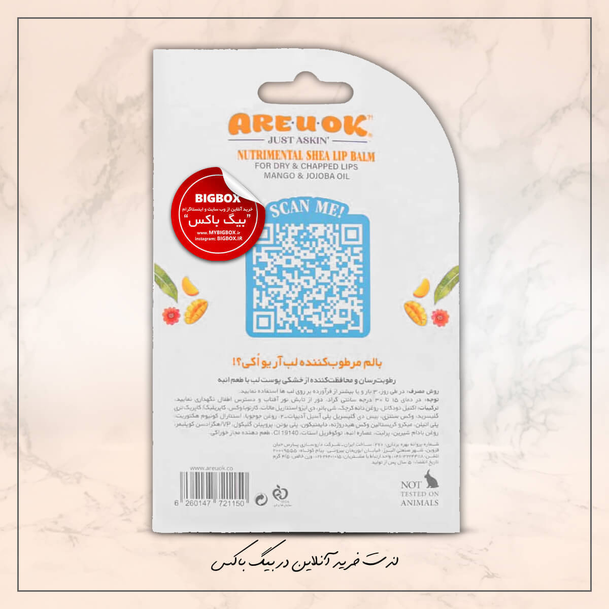  بالم لب مرطوب کننده انبه آر یو اوکی 4.5 گرم 