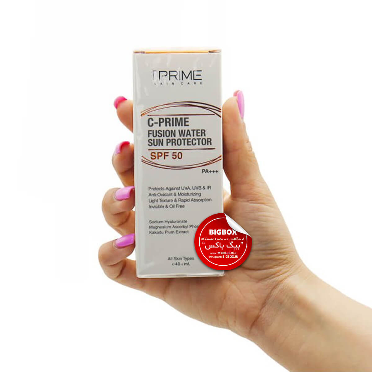 فلوئید ضد آفتاب SPF 50 ویتامین C فیوژن واتر پرایم - 40 میلیلیتر