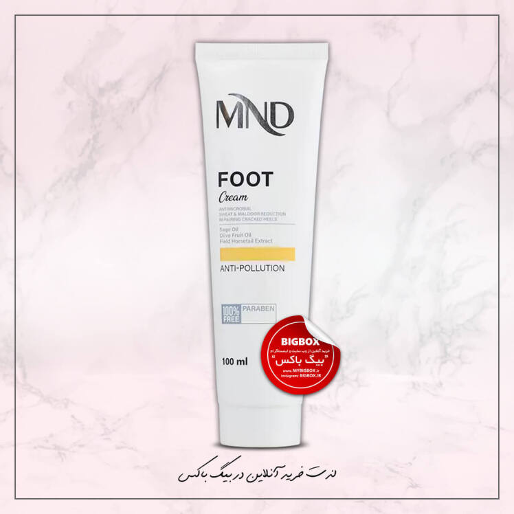 کرم ترک پاشنه و کف پا MND ام ان دی 100 میلی‌لیتر شرکت نفیس