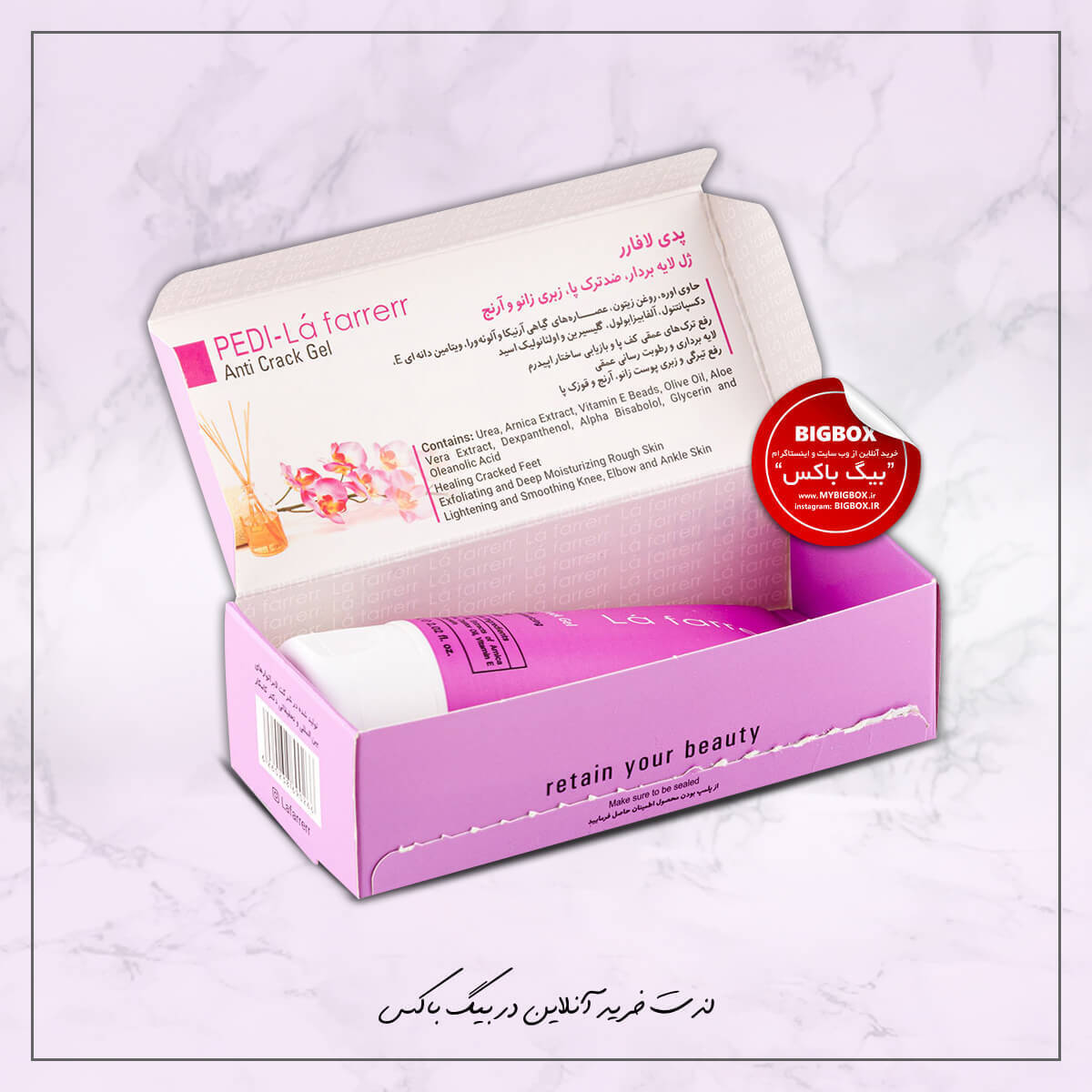  ژل لایه‌بردار ضد ترک پا پدی لافارر – مدل Pedi Anti-Crack Gel (حجم ۶۰ میلی‌لیتر) 